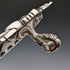 1903年 英国アンティーク 純銀製サルヴァ トレイ 直径32cm 824g GOLDSMITHS & SILVERSMITHS